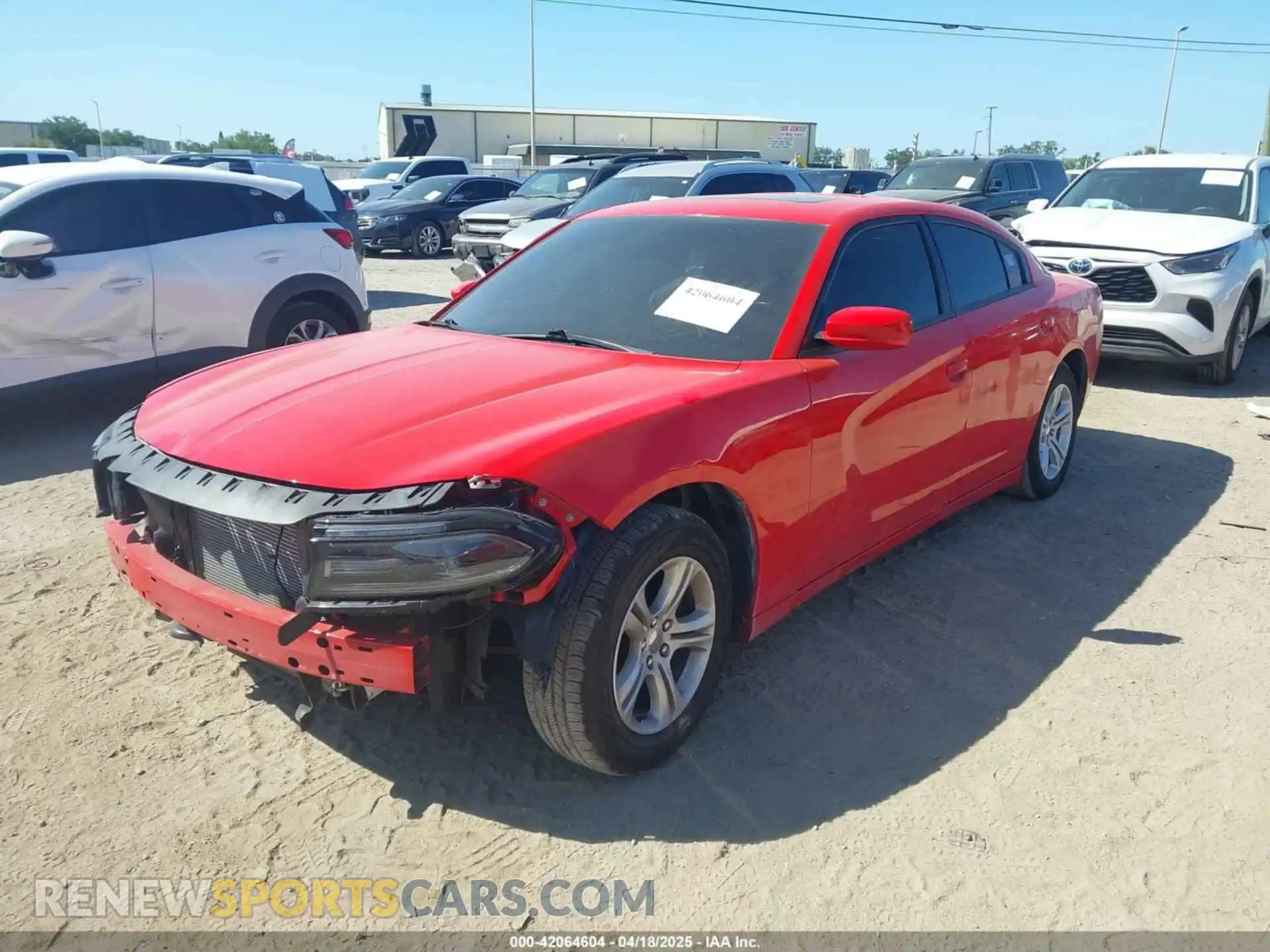 2 Photograph of a damaged car 2C3CDXBG3LH215820 DODGE CHARGER 2020