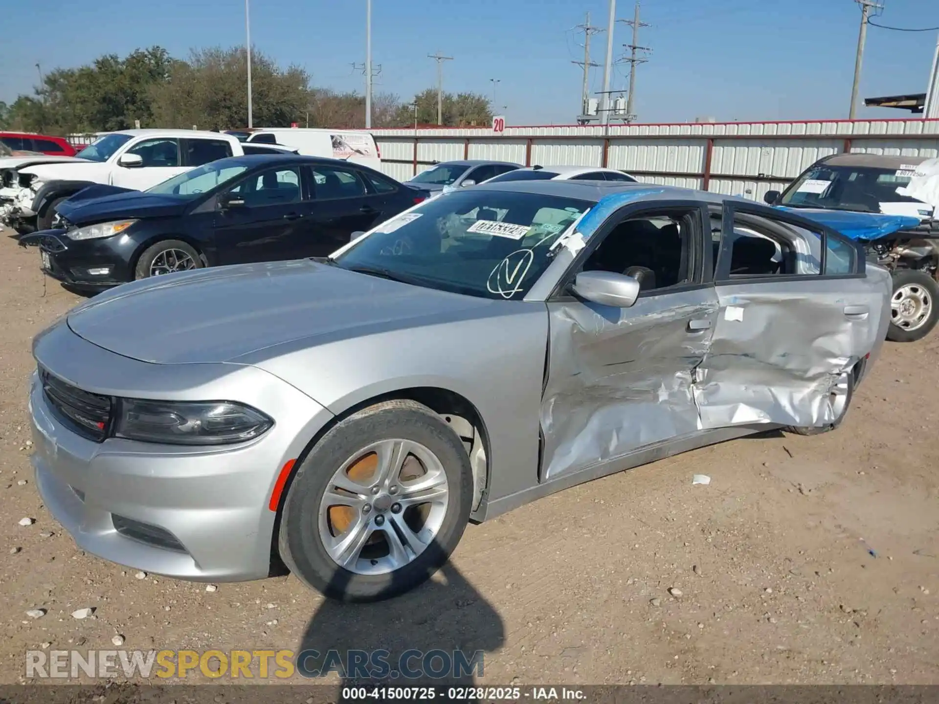 2 Photograph of a damaged car 2C3CDXBG6LH140109 DODGE CHARGER 2020