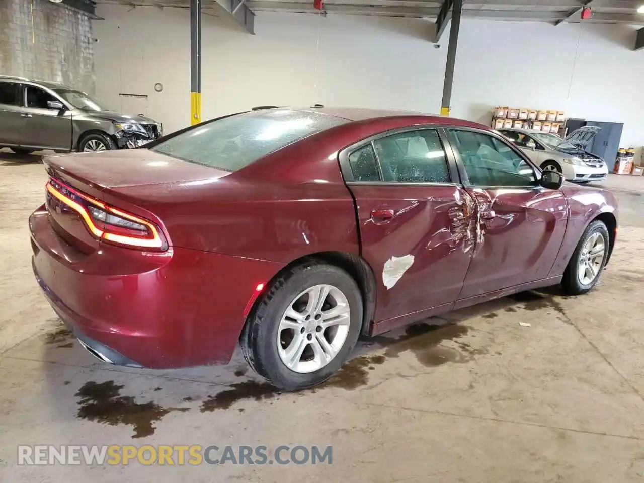 3 Photograph of a damaged car 2C3CDXBG8LH156103 DODGE CHARGER 2020