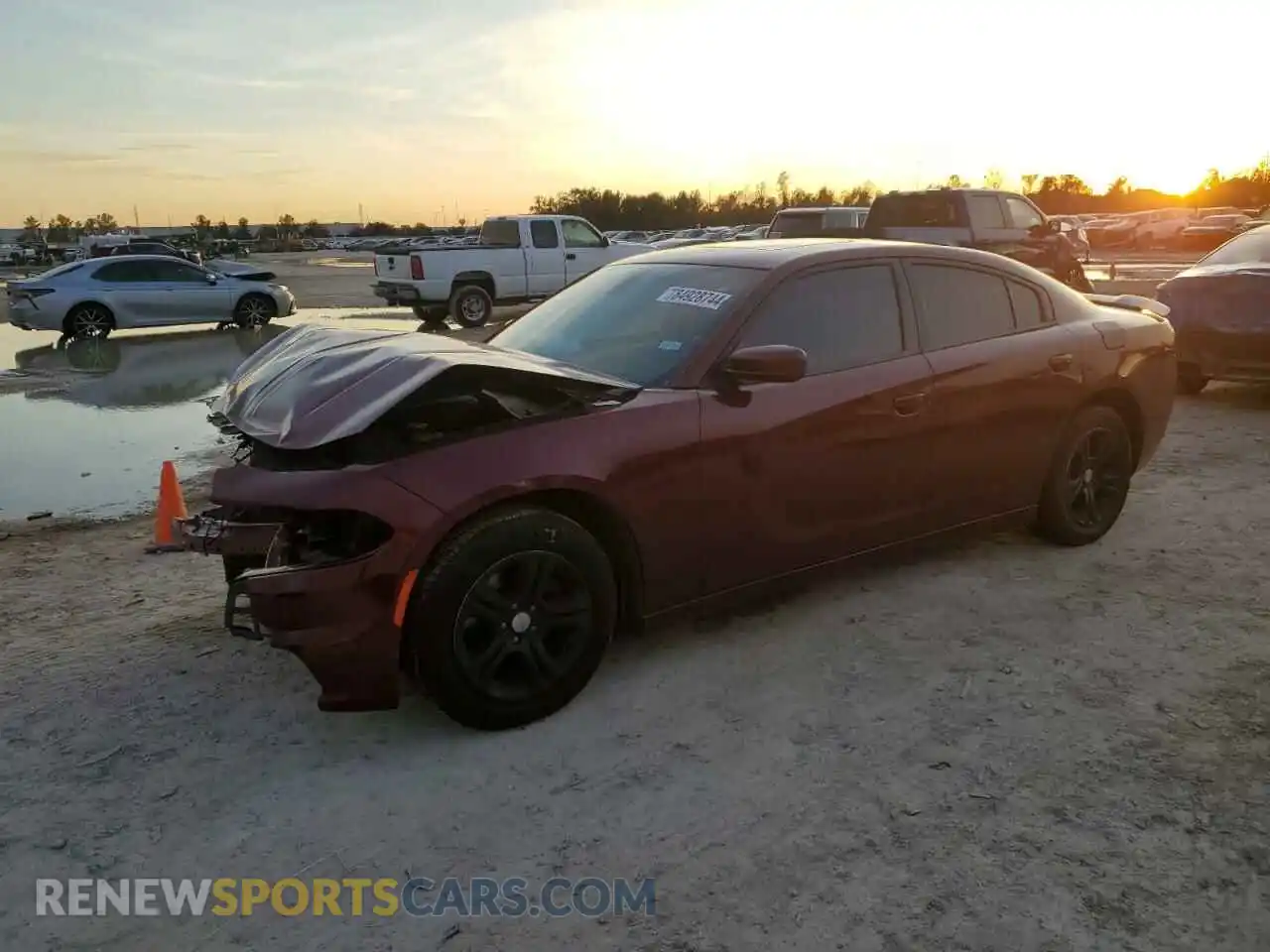 1 Photograph of a damaged car 2C3CDXBG9LH152979 DODGE CHARGER 2020