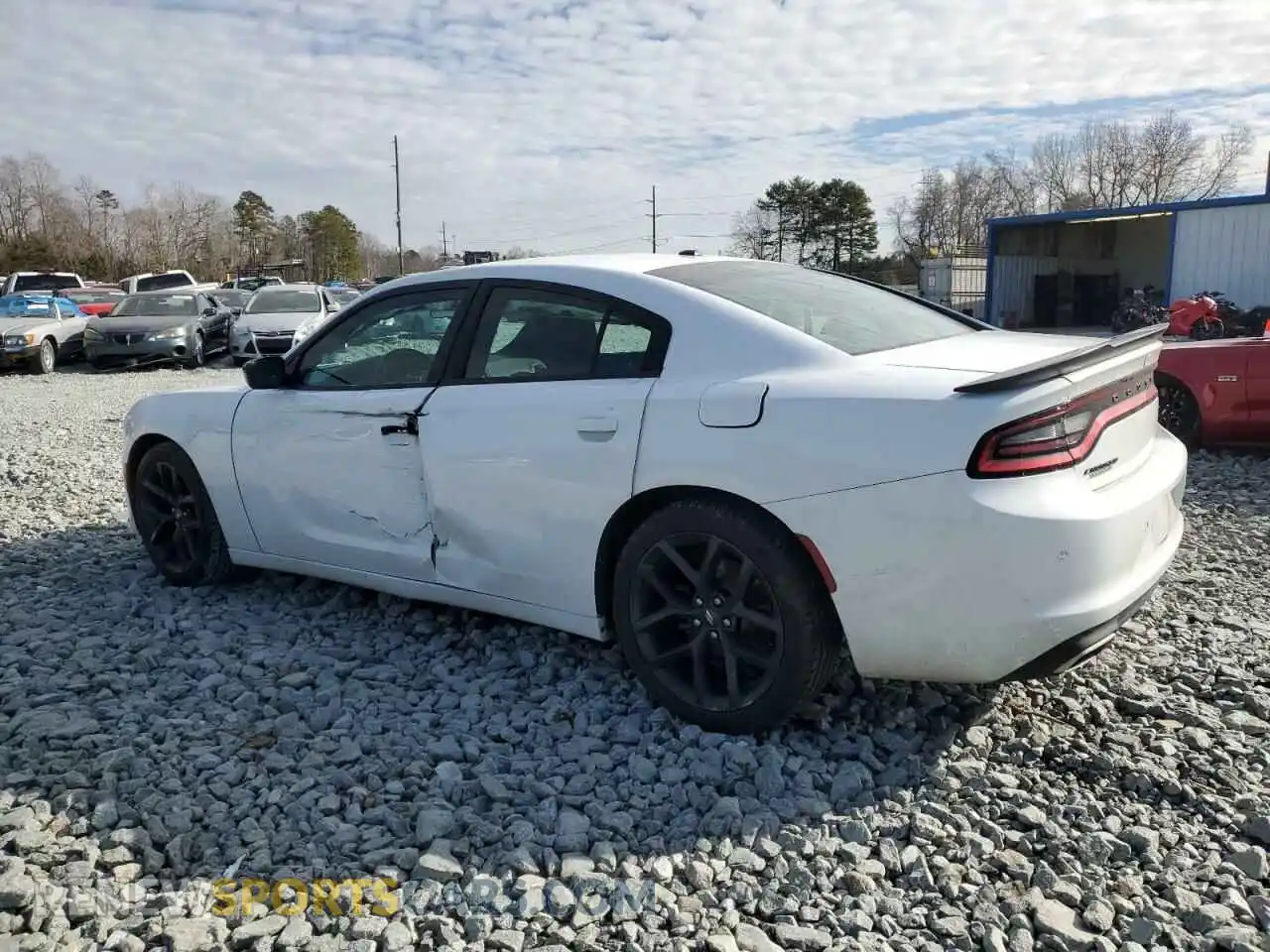 2 Photograph of a damaged car 2C3CDXBGXLH167457 DODGE CHARGER 2020