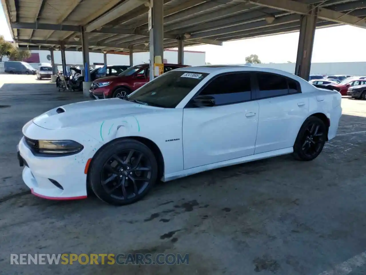 1 Photograph of a damaged car 2C3CDXCT3LH255374 DODGE CHARGER 2020