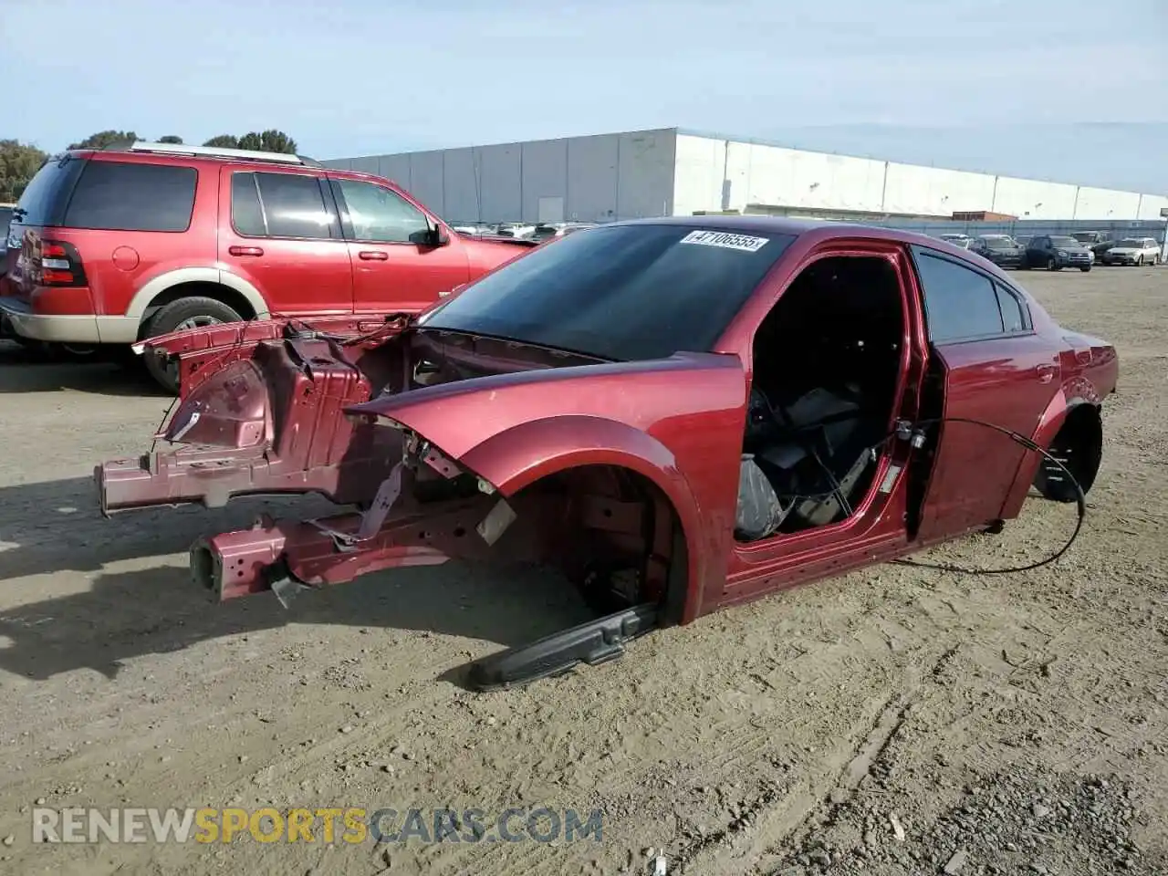 1 Photograph of a damaged car 2C3CDXGJ3LH197081 DODGE CHARGER 2020