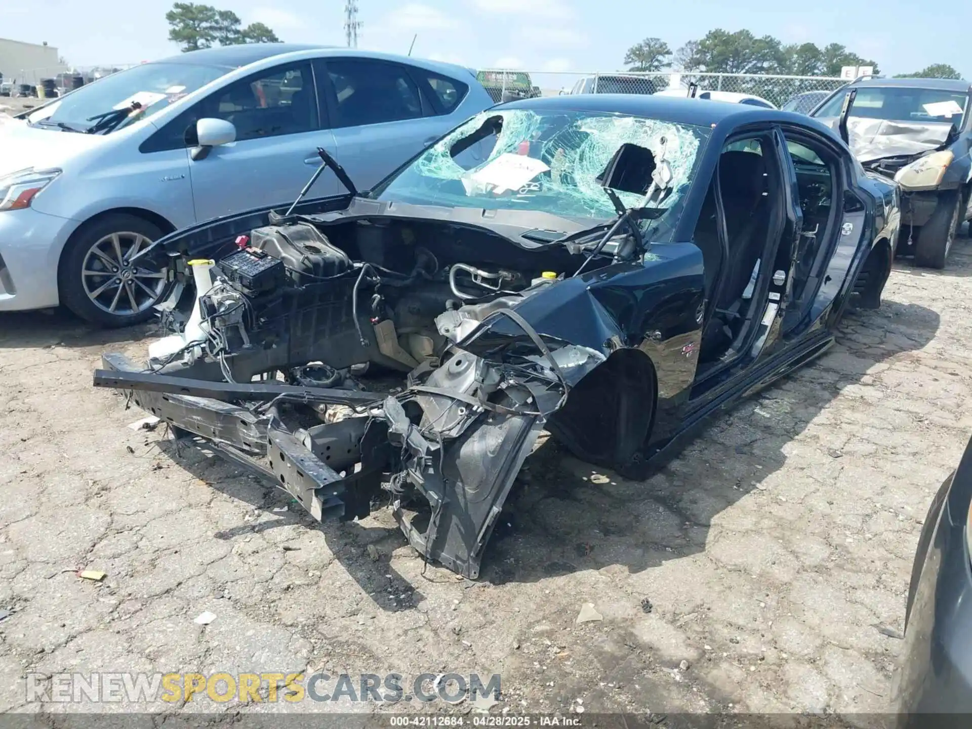 2 Photograph of a damaged car 2C3CDXGJ4LH193380 DODGE CHARGER 2020