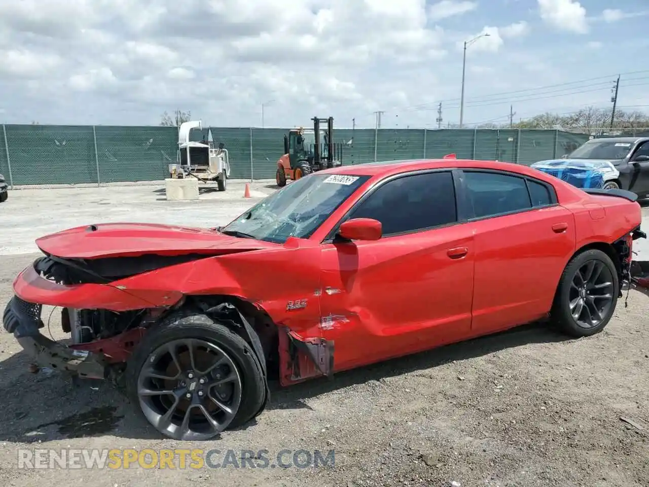 1 Photograph of a damaged car 2C3CDXGJ7LH232317 DODGE CHARGER 2020