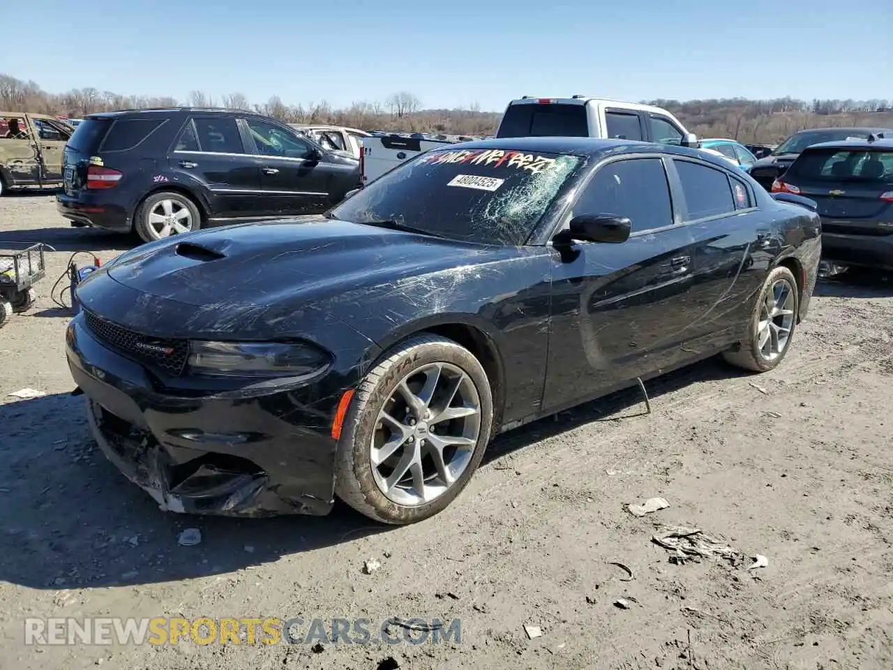1 Photograph of a damaged car 2C3CDXHG0LH141165 DODGE CHARGER 2020