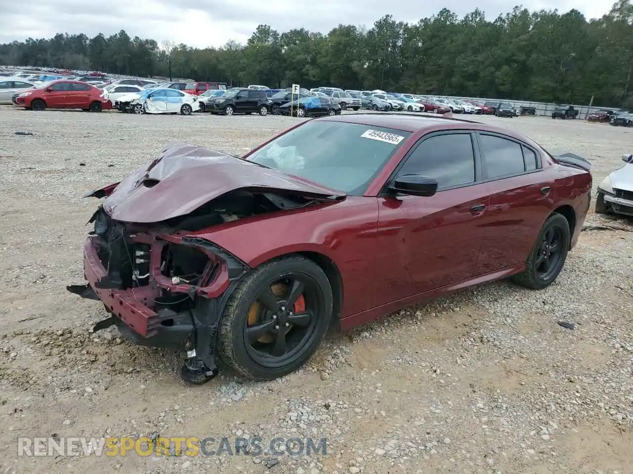 1 Photograph of a damaged car 2C3CDXHG2LH212124 DODGE CHARGER 2020