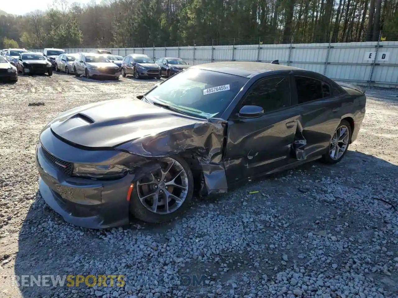 1 Photograph of a damaged car 2C3CDXHG7LH166967 DODGE CHARGER 2020