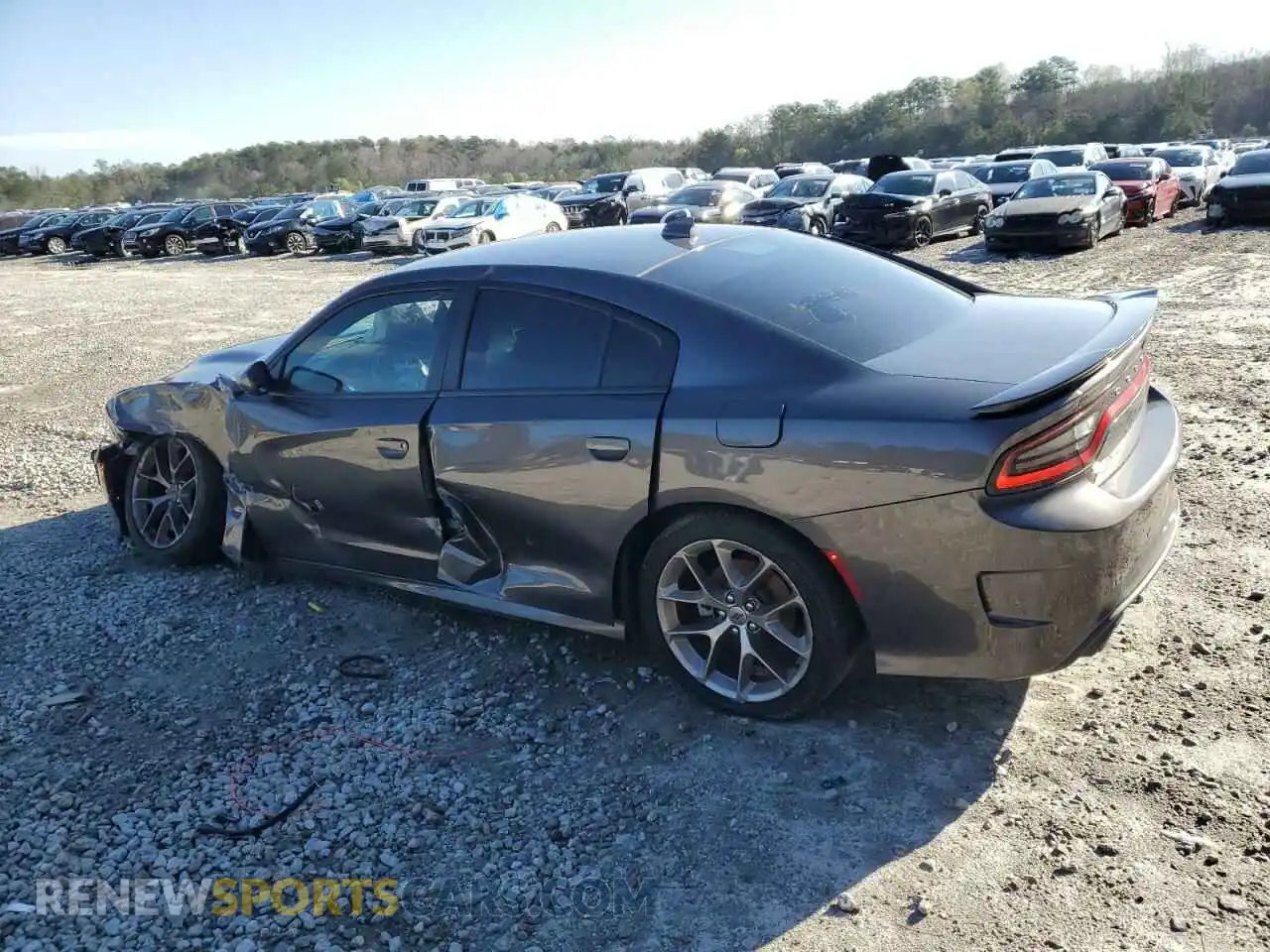 2 Photograph of a damaged car 2C3CDXHG7LH166967 DODGE CHARGER 2020