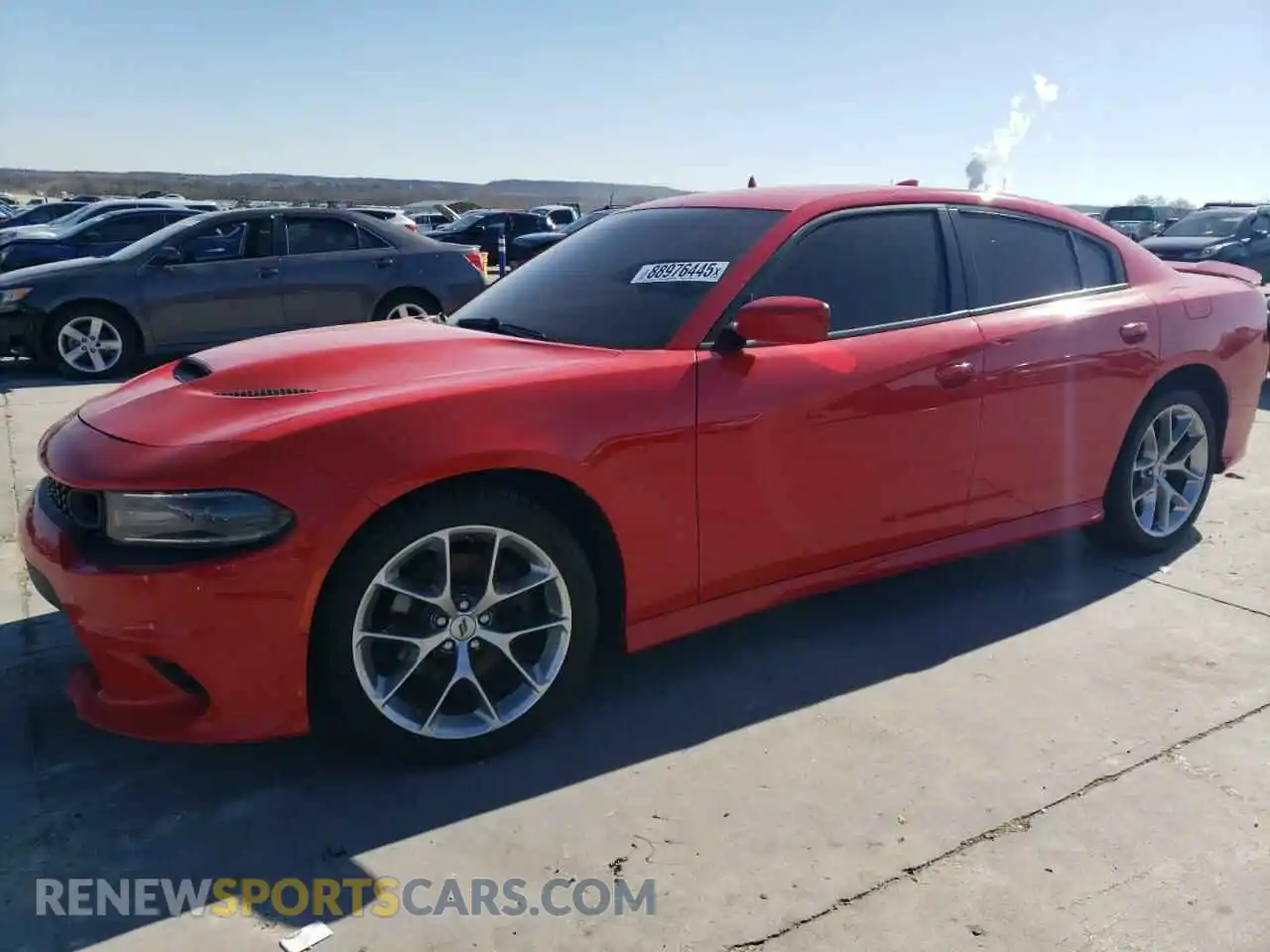 1 Photograph of a damaged car 2C3CDXHG8LH186483 DODGE CHARGER 2020