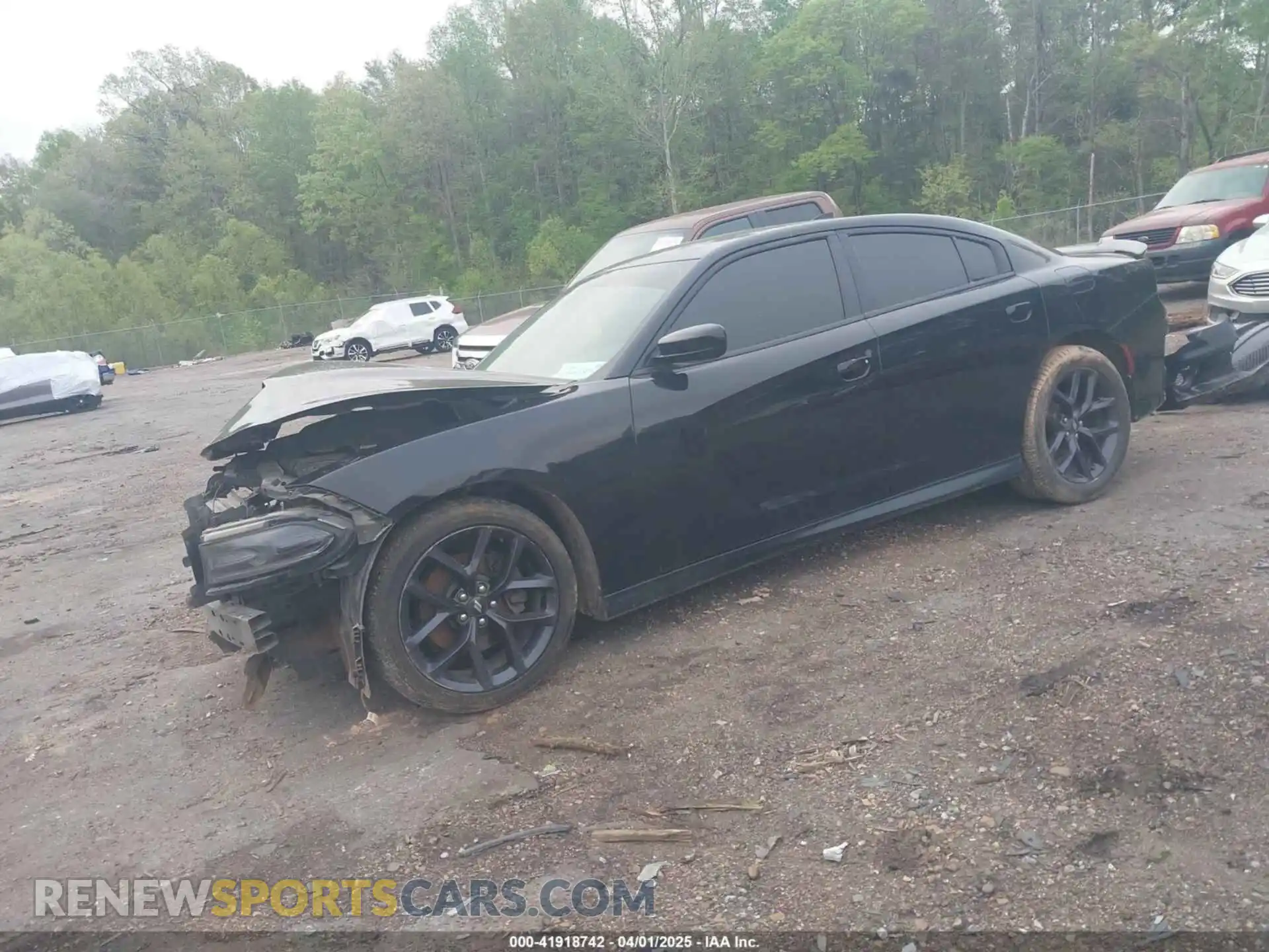 2 fotografías del automóvil dañado 2C3CDXHG9LH116829 DODGE CHARGER 2020