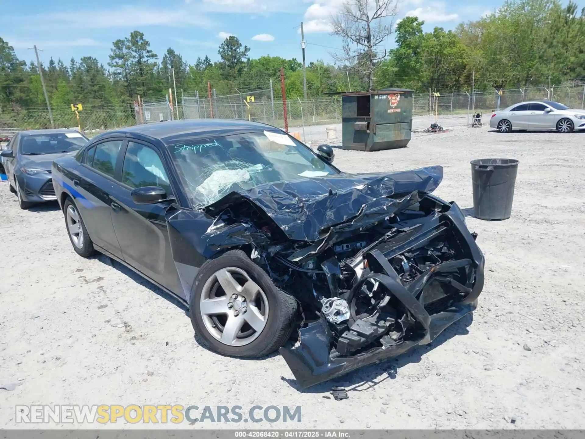 1 Photograph of a damaged car 2C3CDXAT0MH681804 DODGE CHARGER 2021
