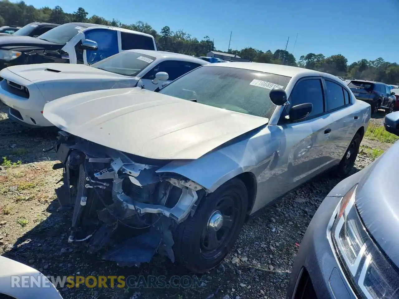 1 Photograph of a damaged car 2C3CDXAT4MH523031 DODGE CHARGER 2021
