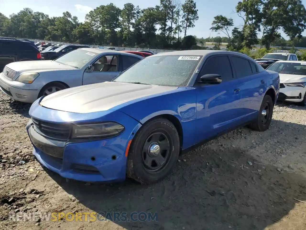 1 Photograph of a damaged car 2C3CDXAT5MH582766 DODGE CHARGER 2021