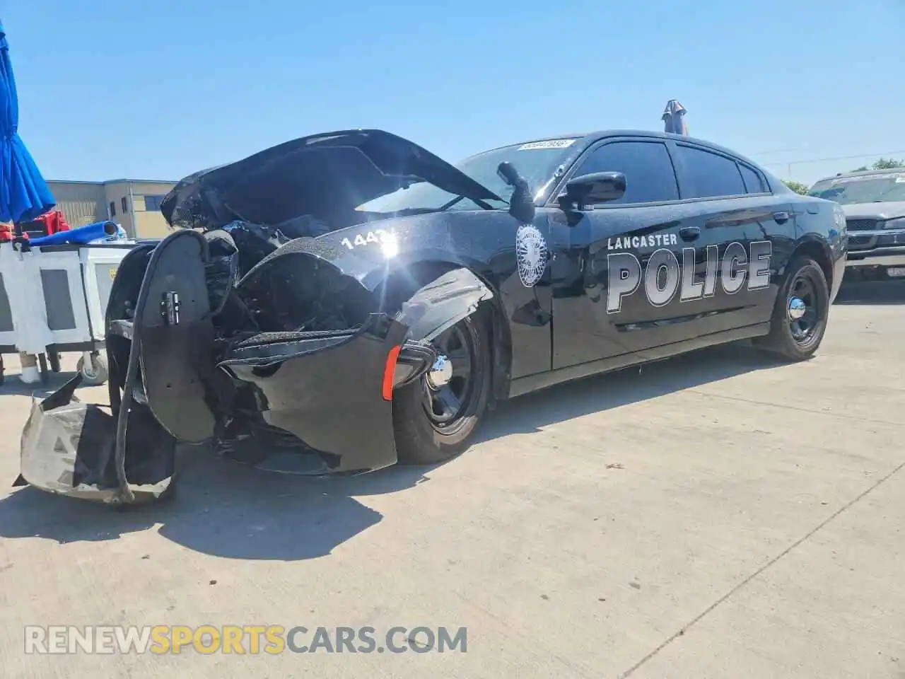 1 Photograph of a damaged car 2C3CDXAT8MH526174 DODGE CHARGER 2021