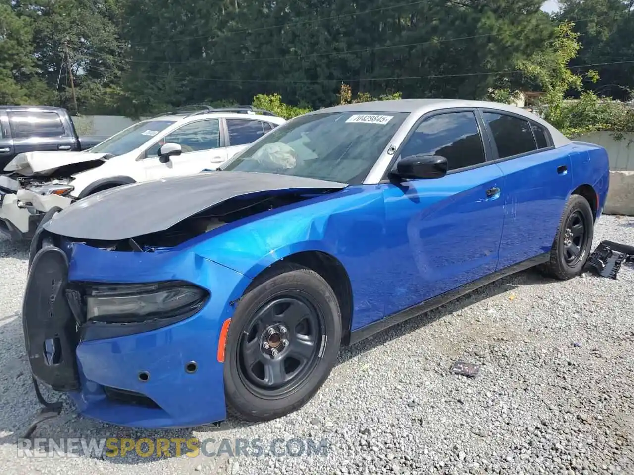 1 Photograph of a damaged car 2C3CDXAT8MH582759 DODGE CHARGER 2021
