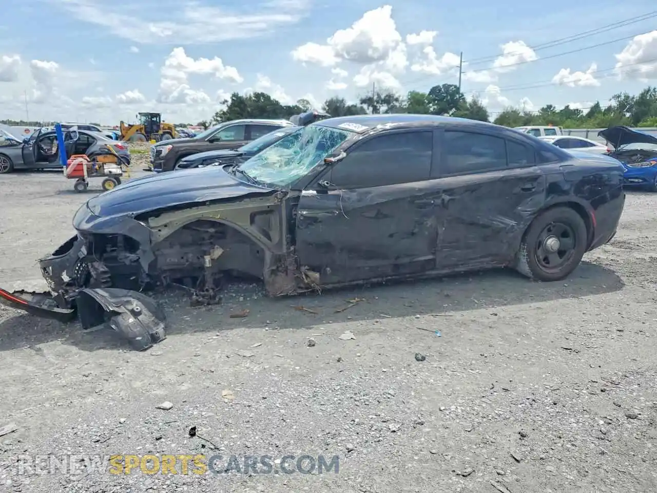 1 Photograph of a damaged car 2C3CDXAT9MH523056 DODGE CHARGER 2021