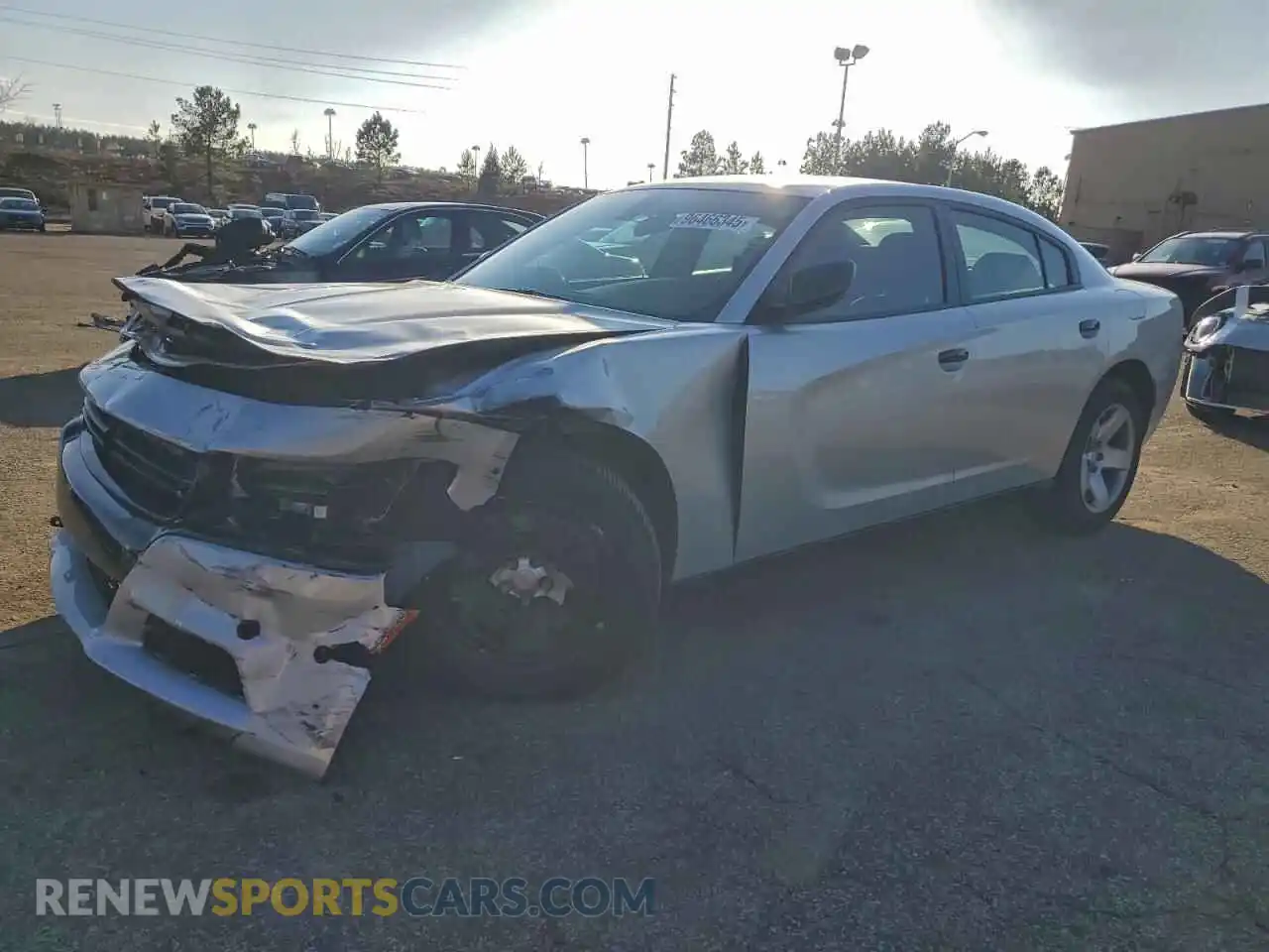 1 Photograph of a damaged car 2C3CDXATXMH664055 DODGE CHARGER 2021