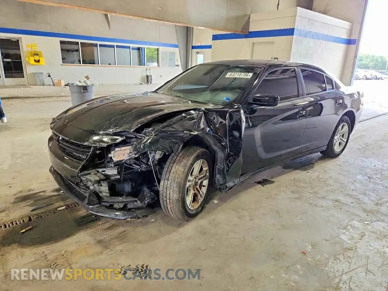 1 Photograph of a damaged car 2C3CDXBG0MH522573 DODGE CHARGER 2021