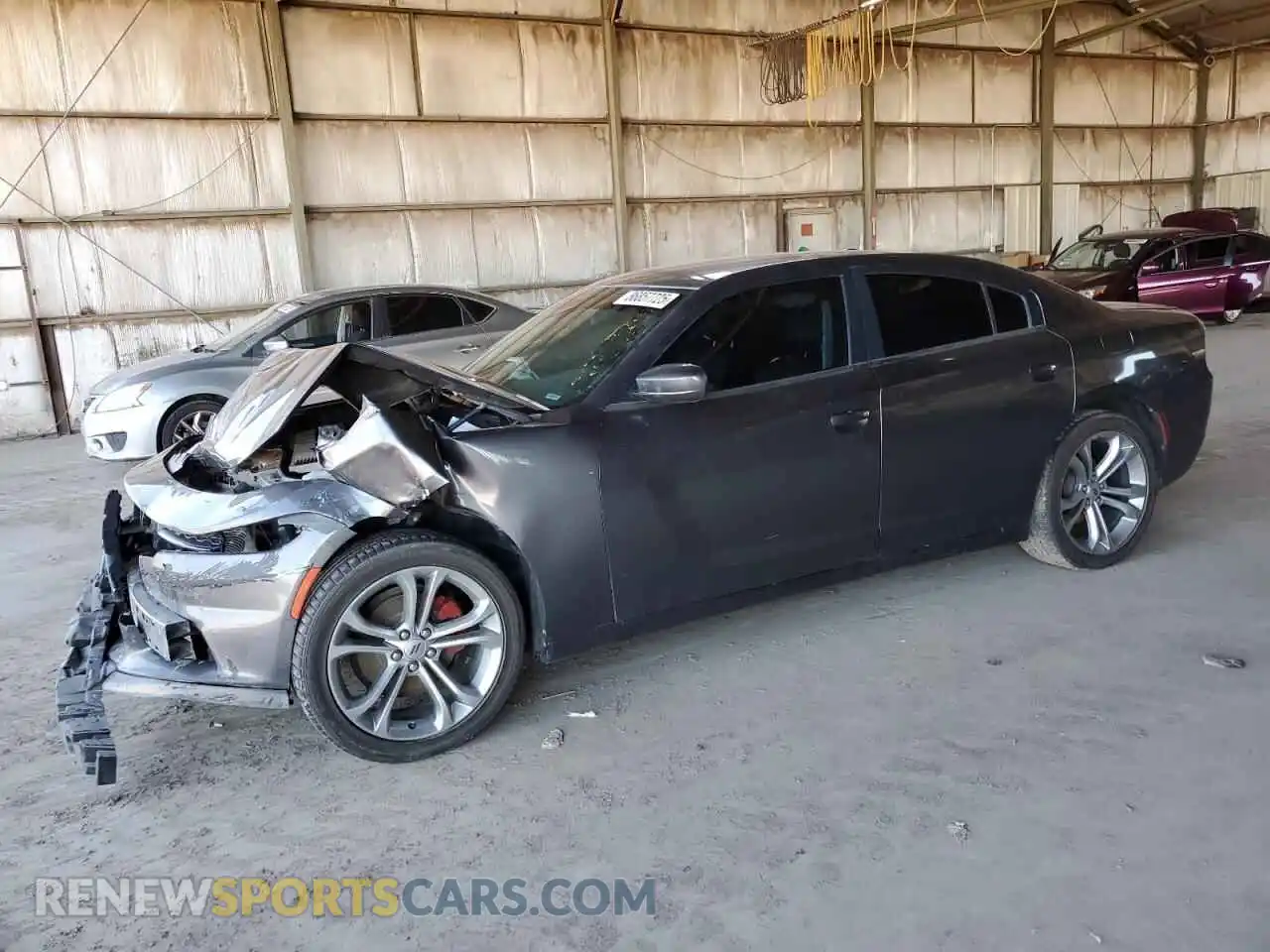 1 Photograph of a damaged car 2C3CDXBG0MH642454 DODGE CHARGER 2021