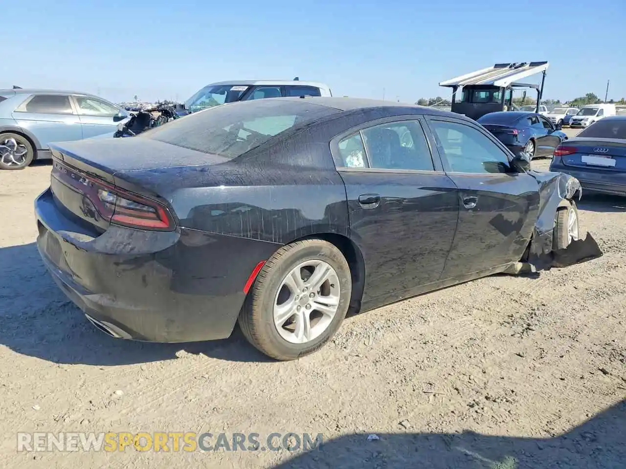 3 fotografías del automóvil dañado 2C3CDXBG0MH653373 DODGE CHARGER 2021