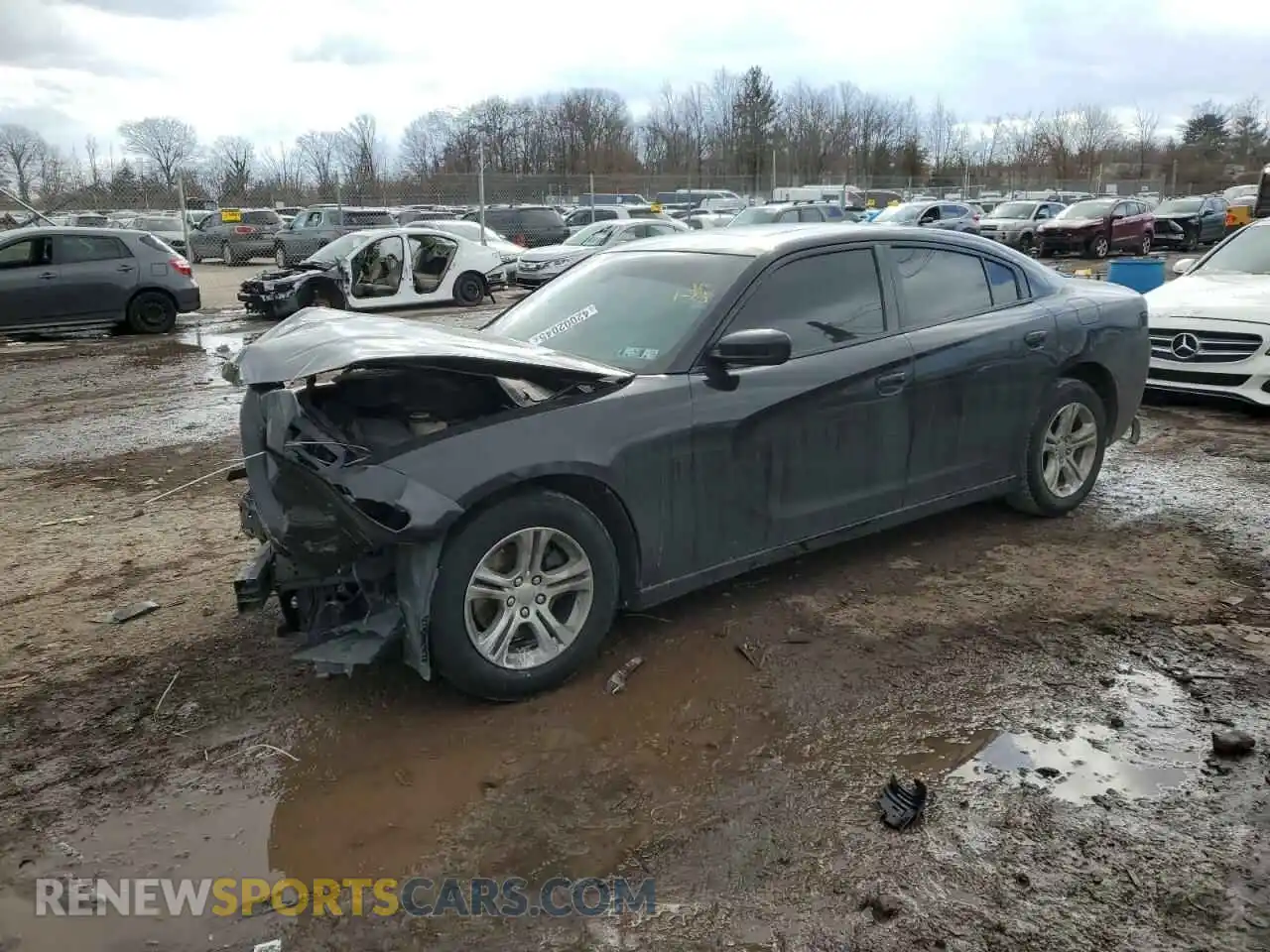 1 Photograph of a damaged car 2C3CDXBG1MH514966 DODGE CHARGER 2021