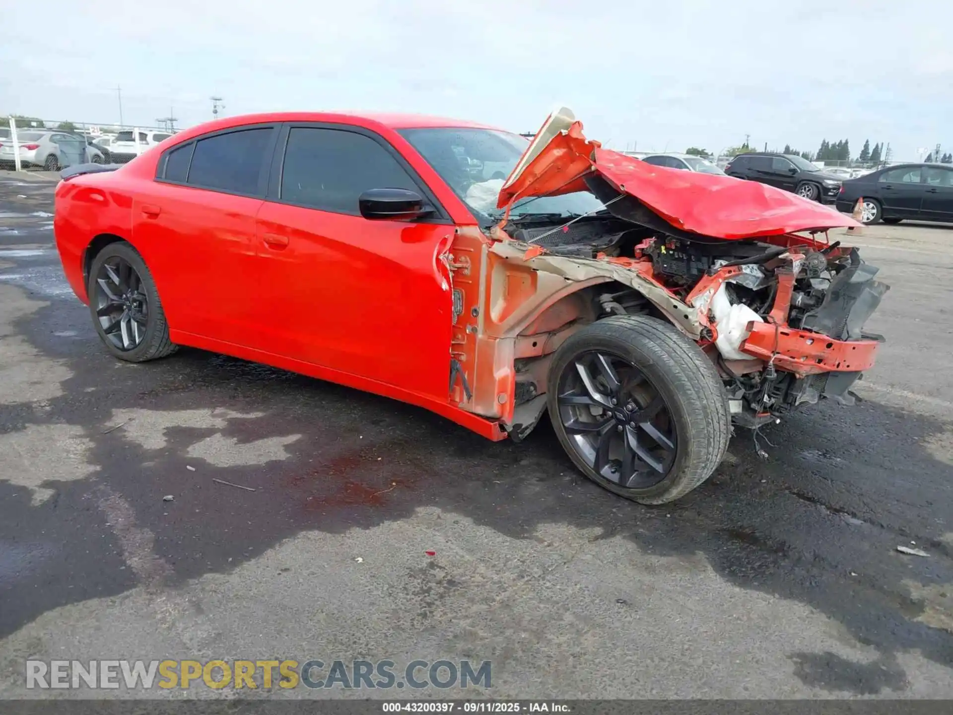 1 Photograph of a damaged car 2C3CDXBG1MH602125 DODGE CHARGER 2021