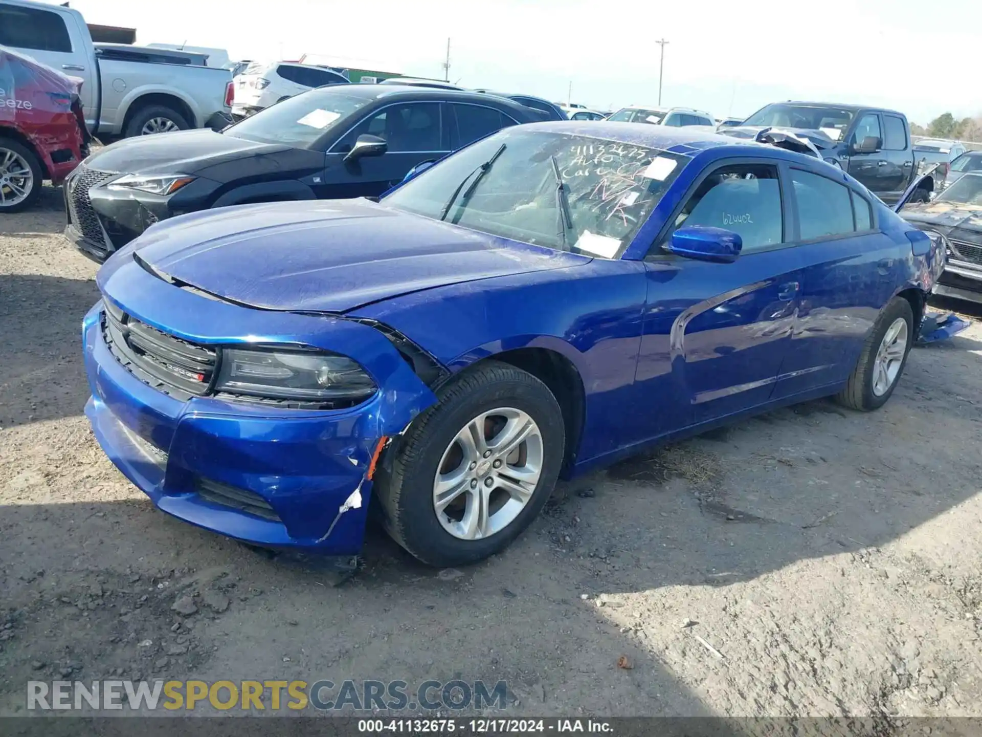 2 Photograph of a damaged car 2C3CDXBG1MH624402 DODGE CHARGER 2021