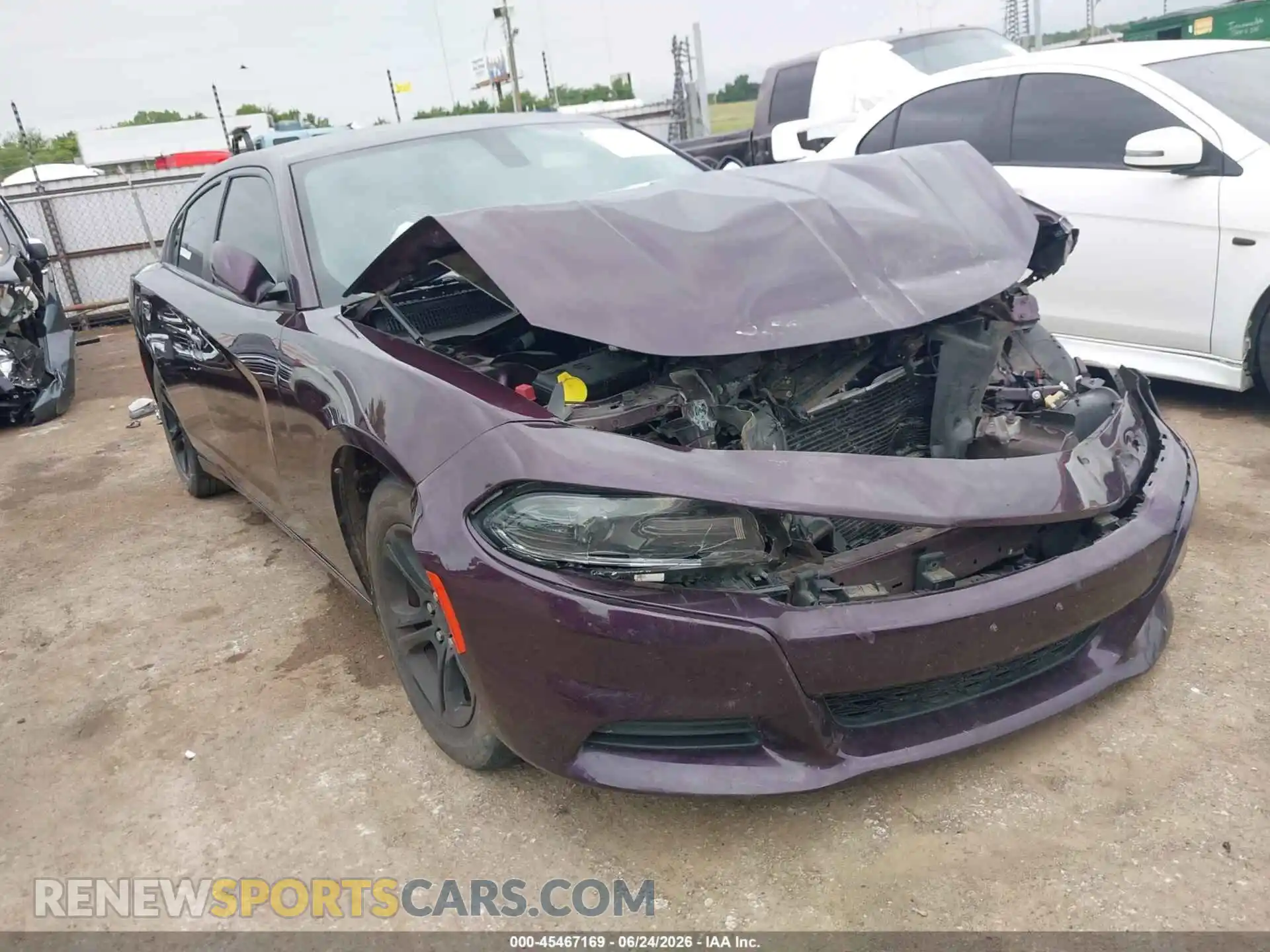 1 Photograph of a damaged car 2C3CDXBG1MH636095 DODGE CHARGER 2021