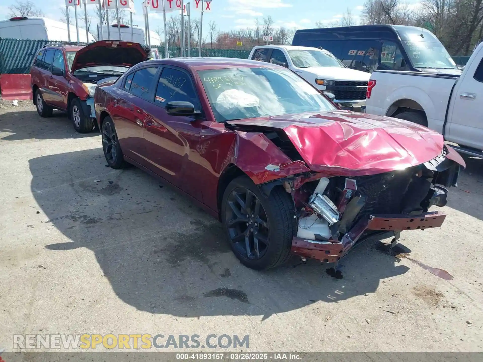 1 Photograph of a damaged car 2C3CDXBG2MH616146 DODGE CHARGER 2021