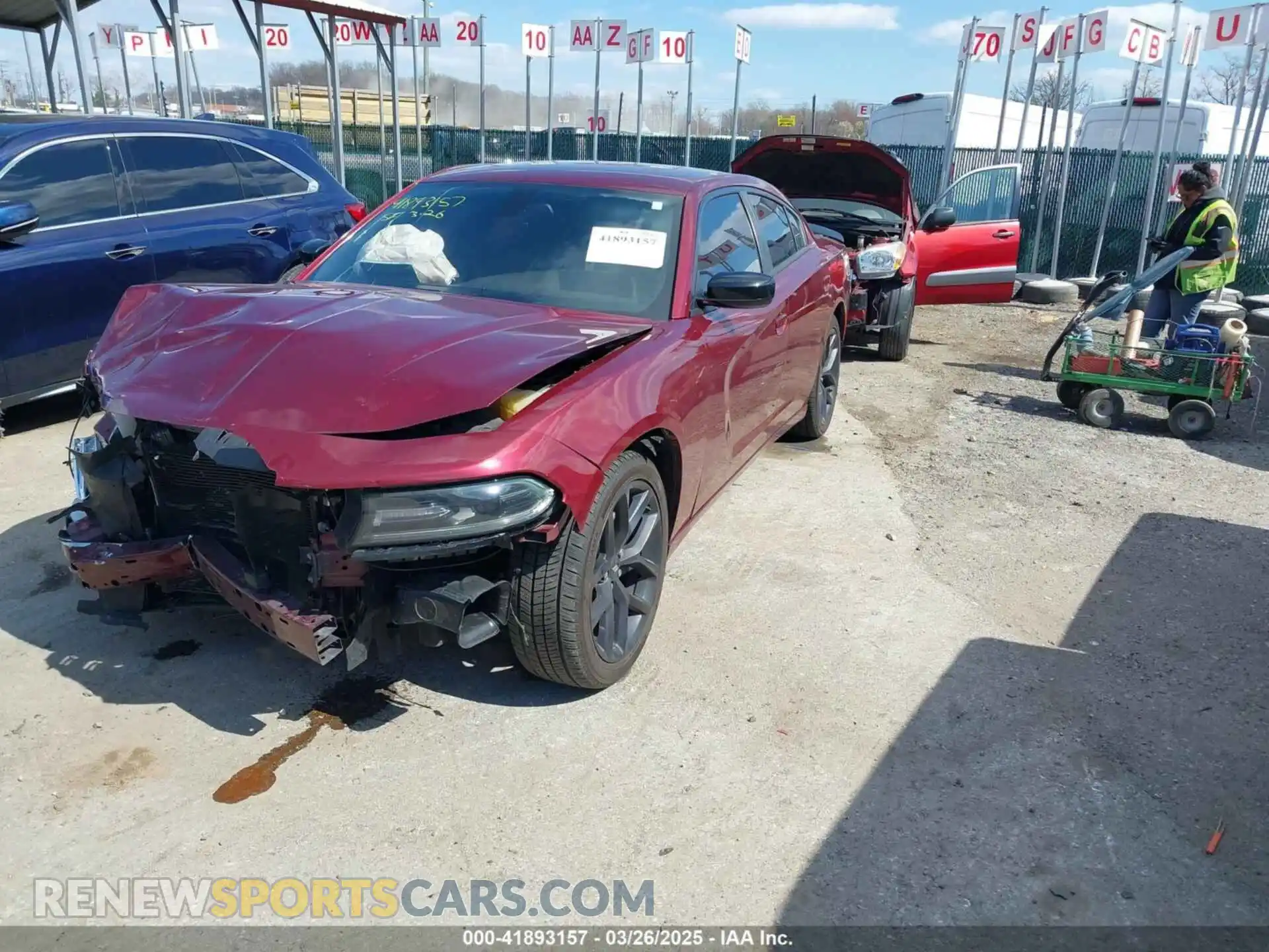 2 Photograph of a damaged car 2C3CDXBG2MH616146 DODGE CHARGER 2021