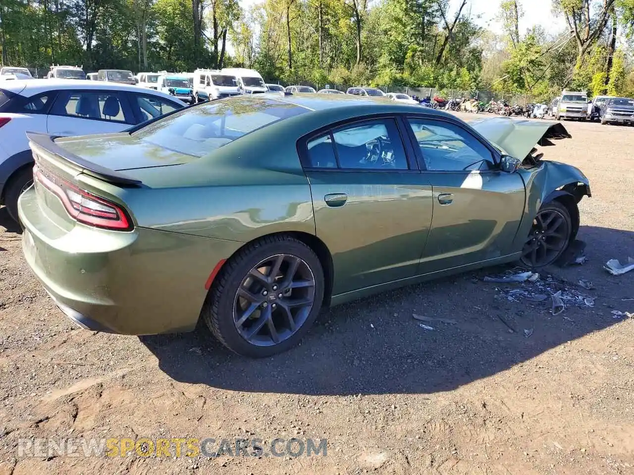 3 Photograph of a damaged car 2C3CDXBG2MH616695 DODGE CHARGER 2021
