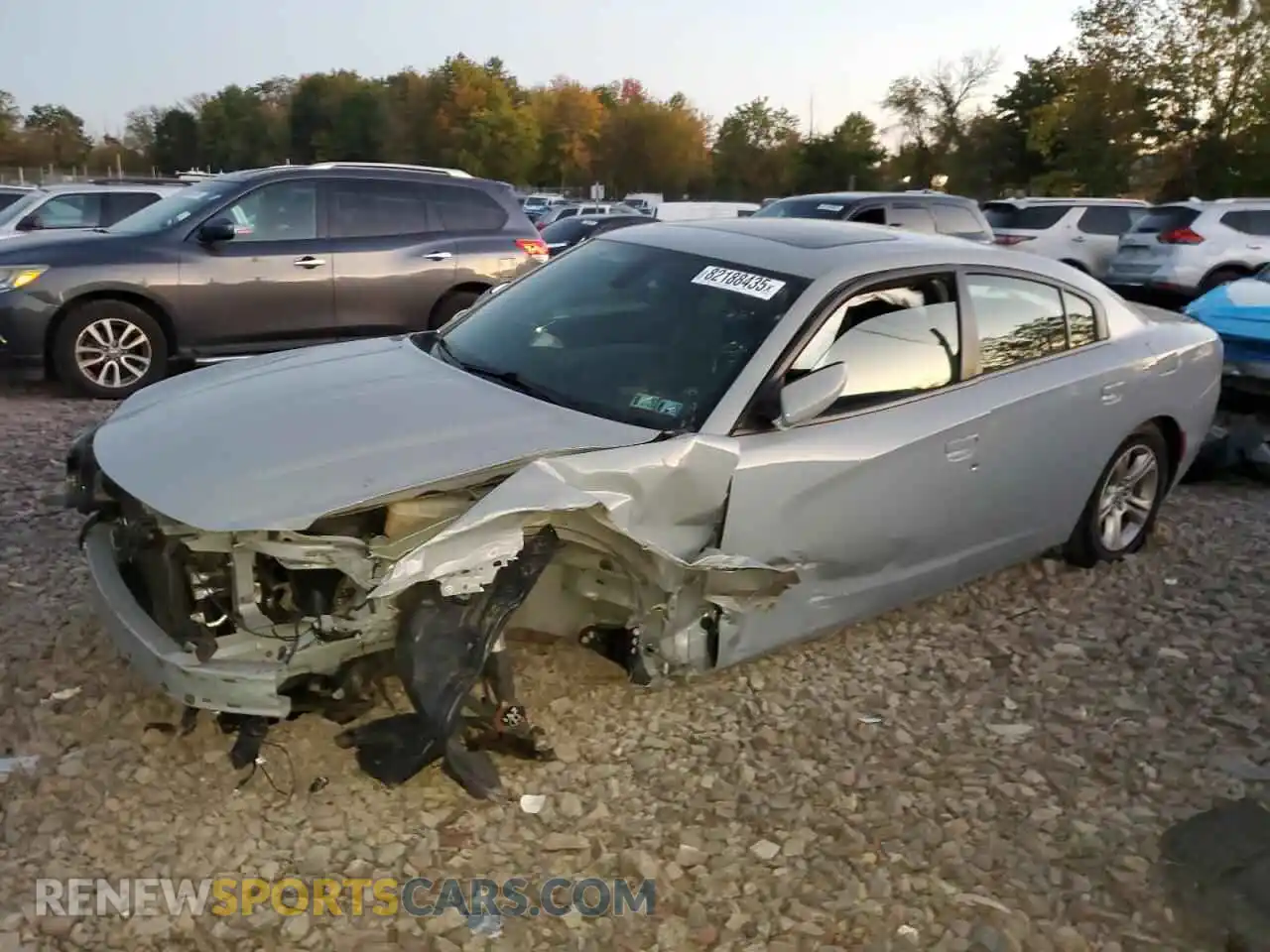 1 Photograph of a damaged car 2C3CDXBG2MH638891 DODGE CHARGER 2021