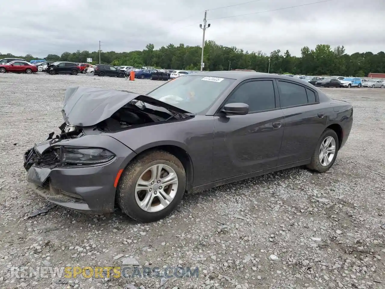 1 Photograph of a damaged car 2C3CDXBG2MH678453 DODGE CHARGER 2021