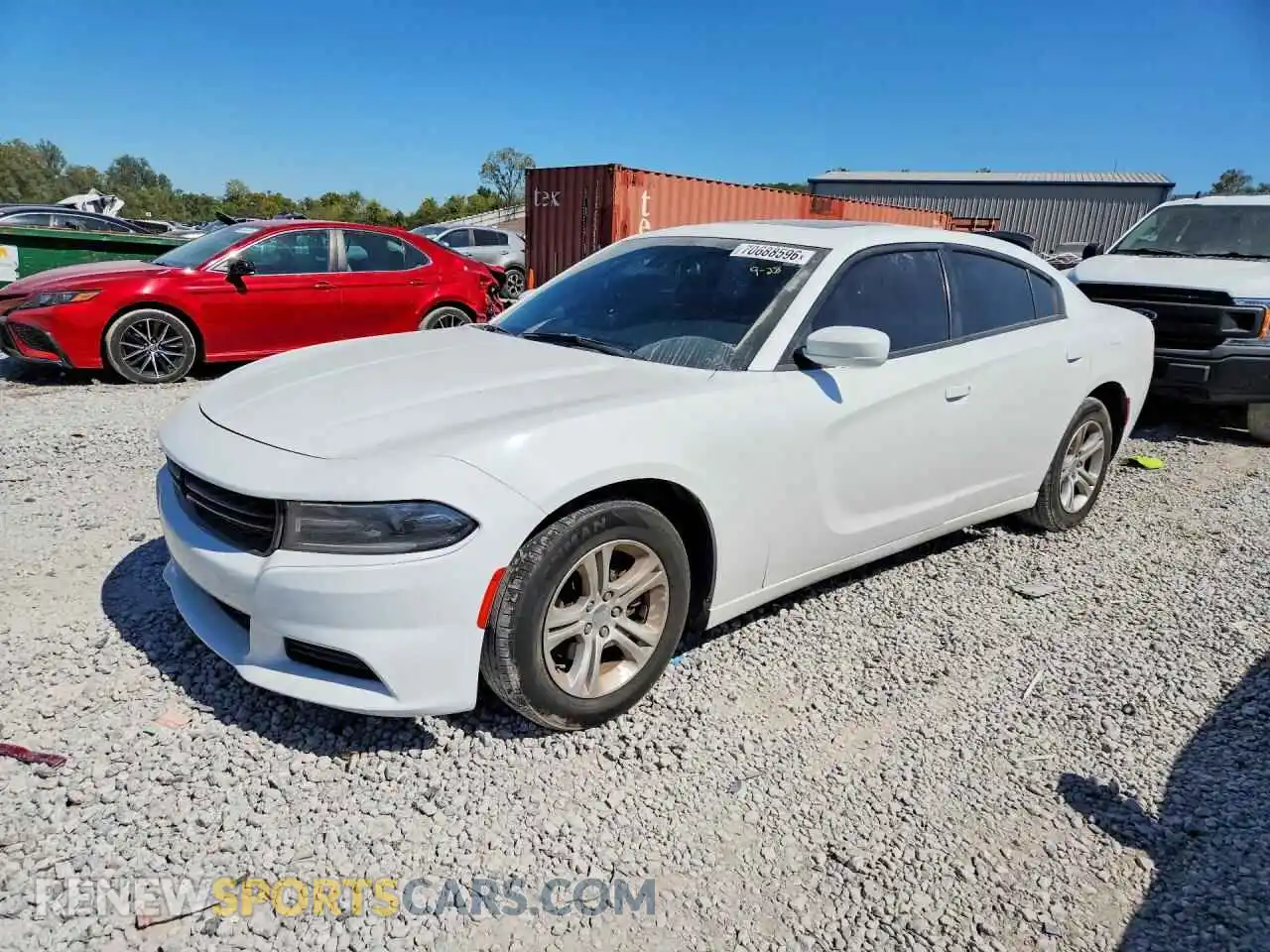 1 Photograph of a damaged car 2C3CDXBG3MH527167 DODGE CHARGER 2021