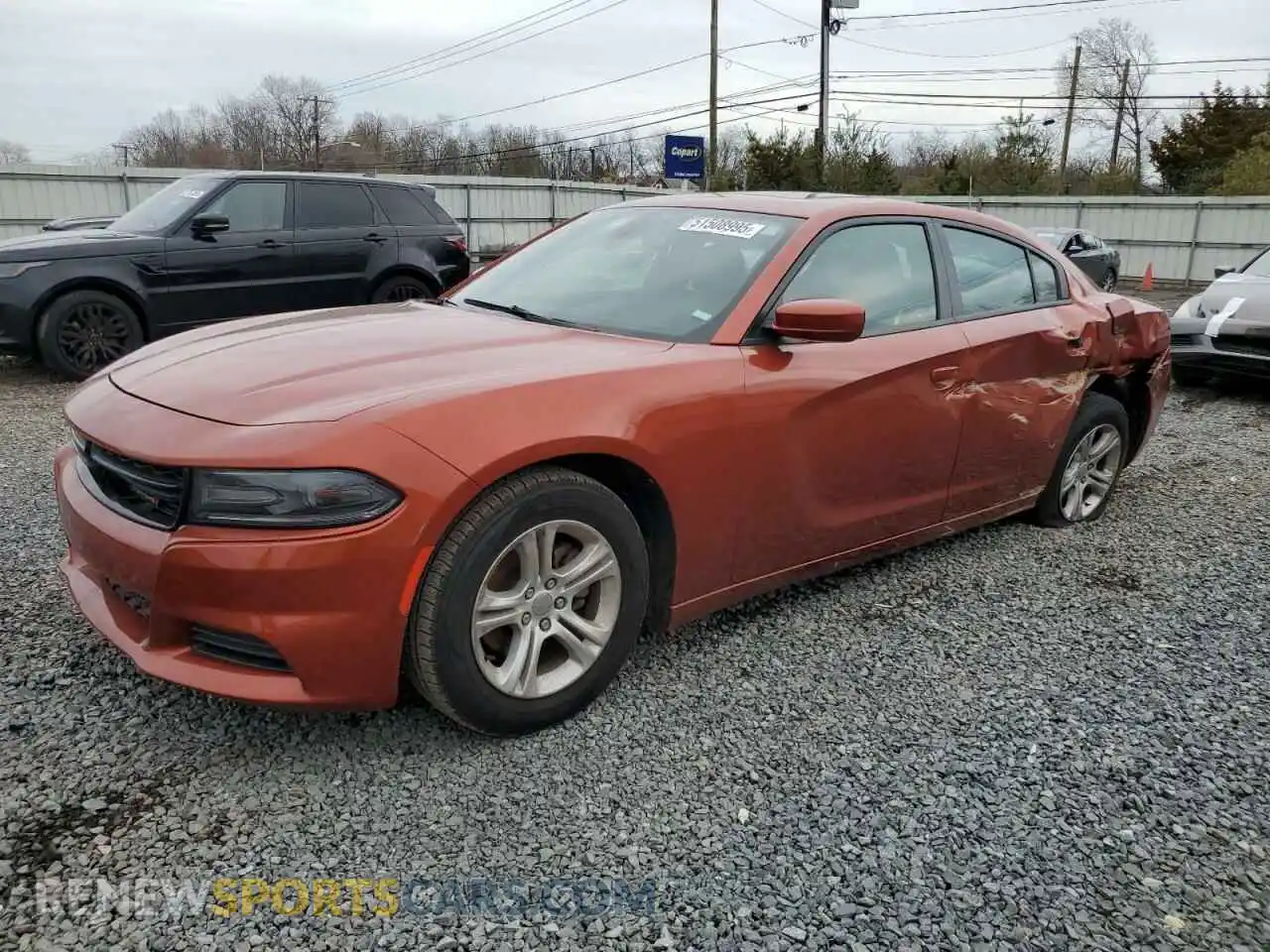1 Photograph of a damaged car 2C3CDXBG3MH548228 DODGE CHARGER 2021