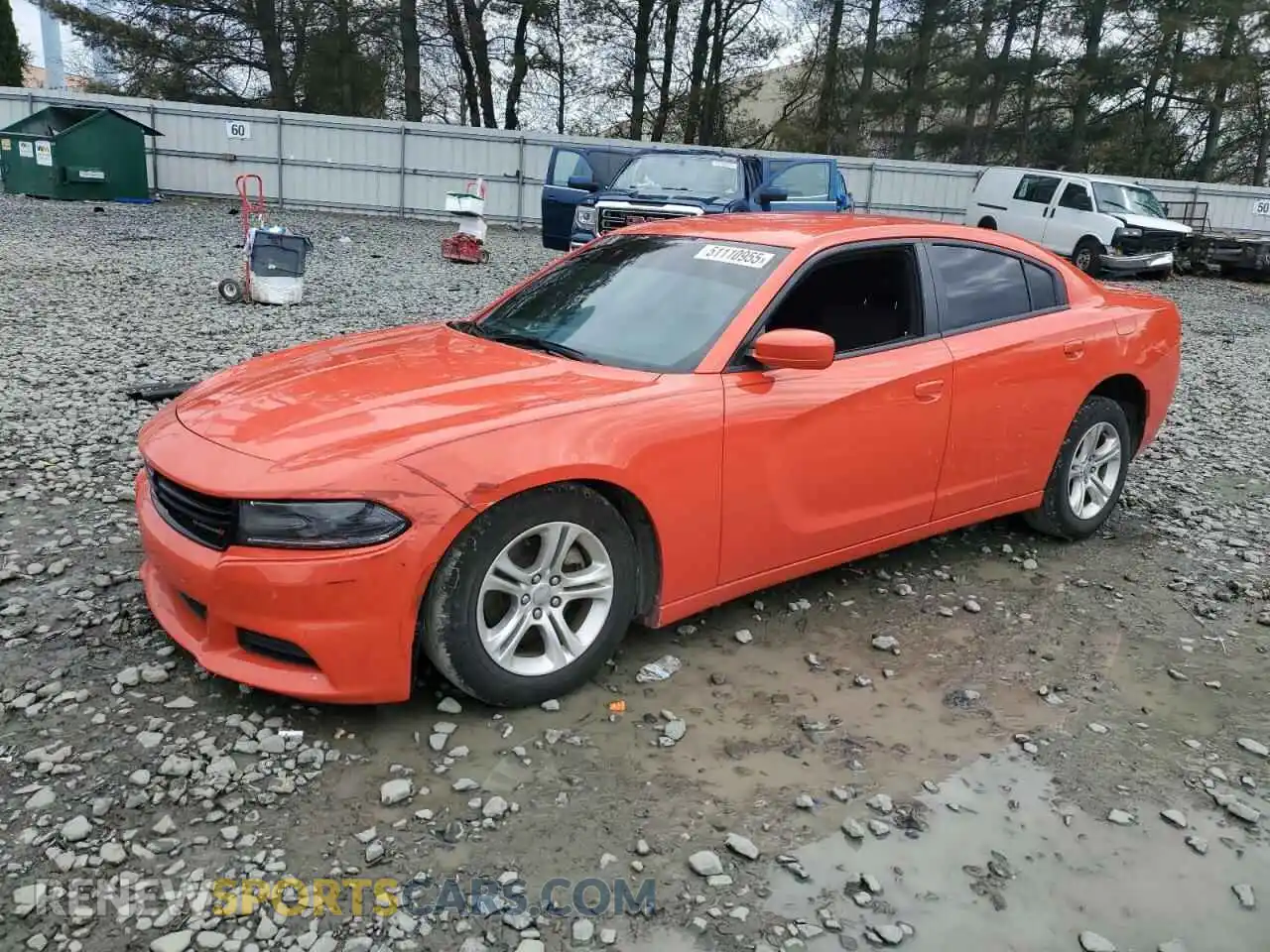 1 Photograph of a damaged car 2C3CDXBG3MH570116 DODGE CHARGER 2021