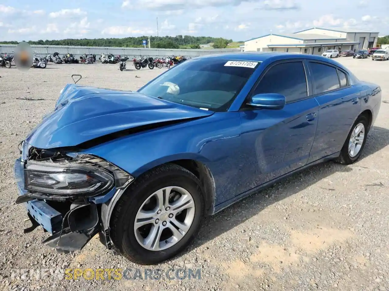 1 Photograph of a damaged car 2C3CDXBG3MH580886 DODGE CHARGER 2021