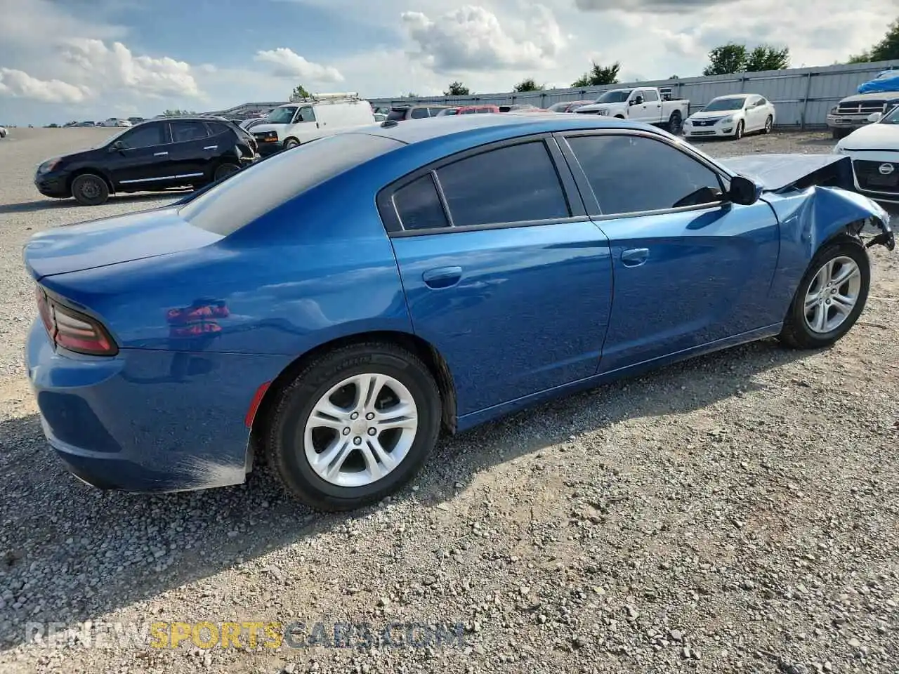 3 Photograph of a damaged car 2C3CDXBG3MH580886 DODGE CHARGER 2021