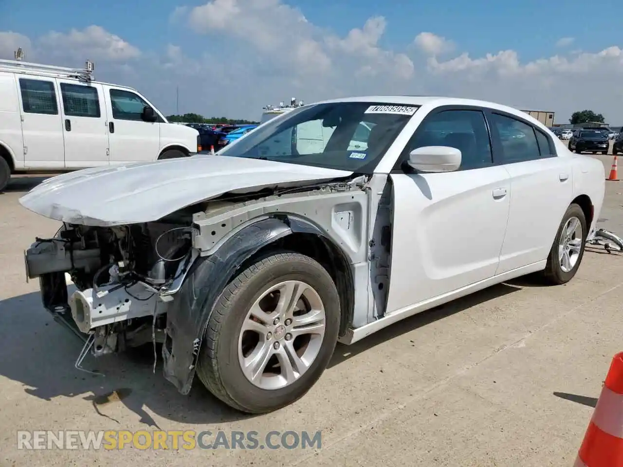 1 Photograph of a damaged car 2C3CDXBG3MH639077 DODGE CHARGER 2021