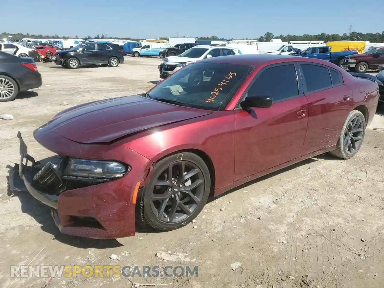 1 Photograph of a damaged car 2C3CDXBG3MH681653 DODGE CHARGER 2021
