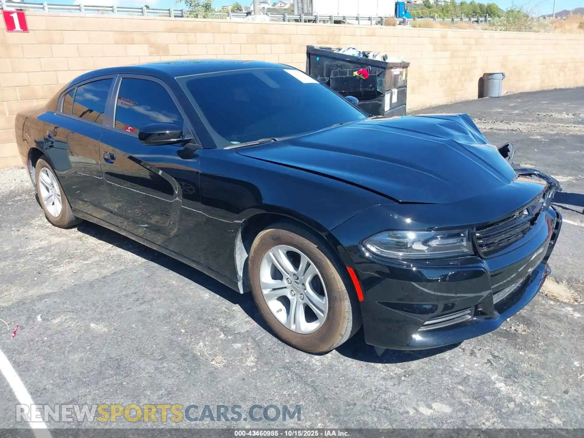 1 Photograph of a damaged car 2C3CDXBG4MH536671 DODGE CHARGER 2021