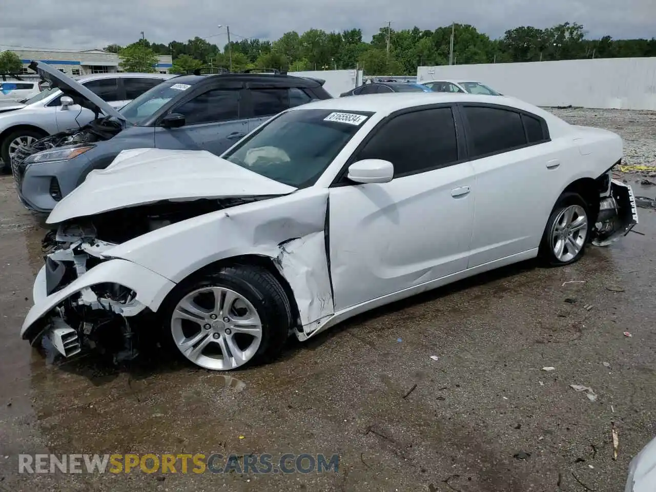 1 Photograph of a damaged car 2C3CDXBG4MH590052 DODGE CHARGER 2021