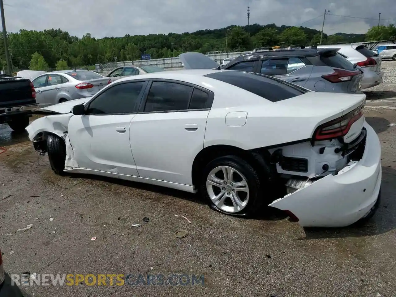 2 Photograph of a damaged car 2C3CDXBG4MH590052 DODGE CHARGER 2021
