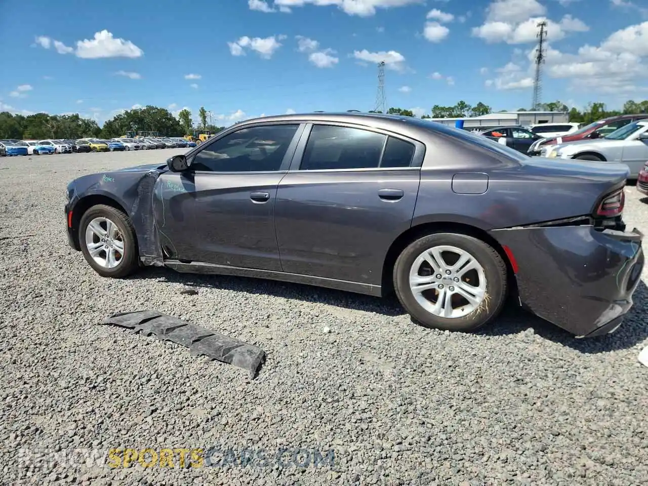 2 Photograph of a damaged car 2C3CDXBG4MH642523 DODGE CHARGER 2021