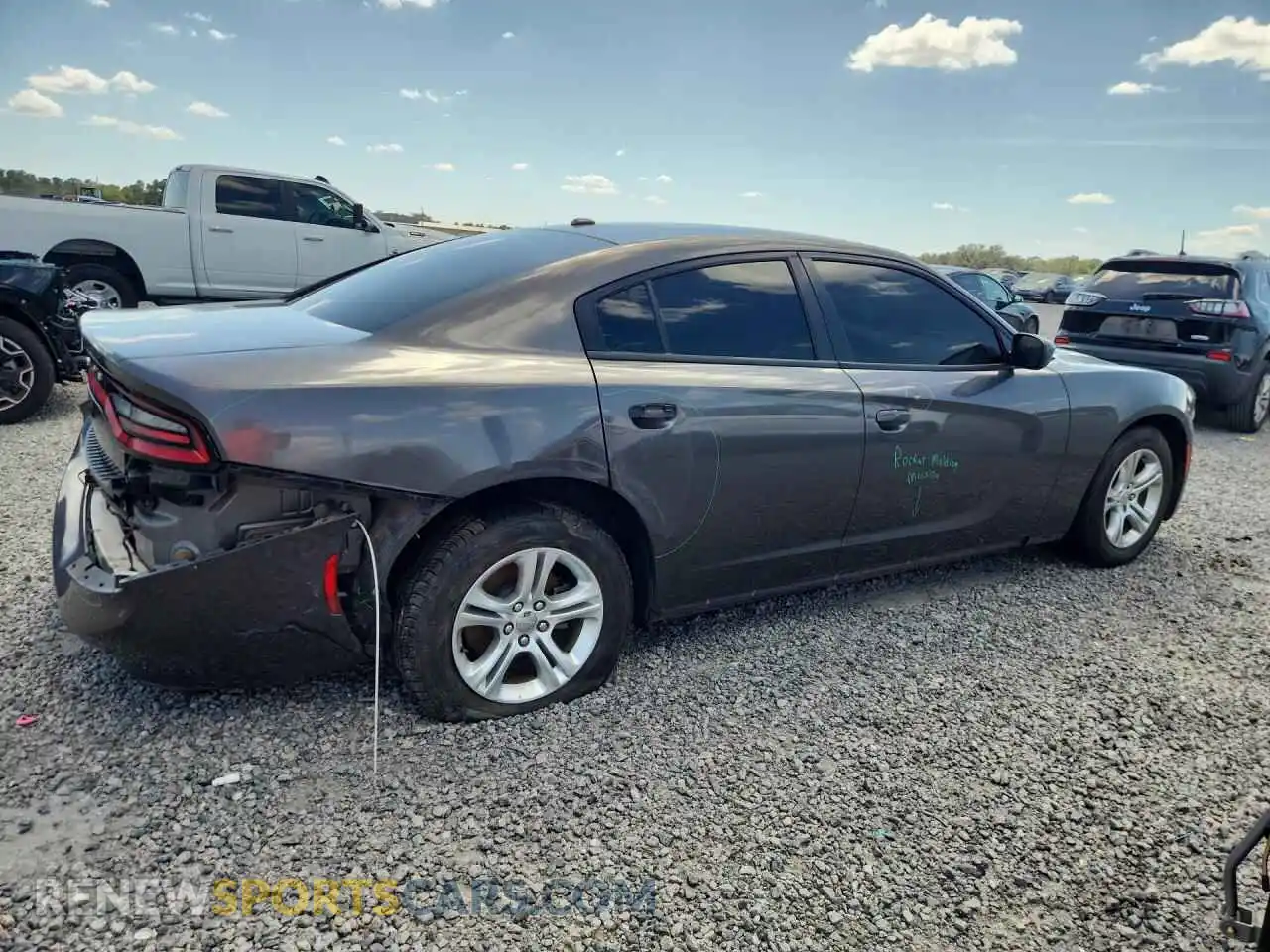 3 Photograph of a damaged car 2C3CDXBG4MH642523 DODGE CHARGER 2021