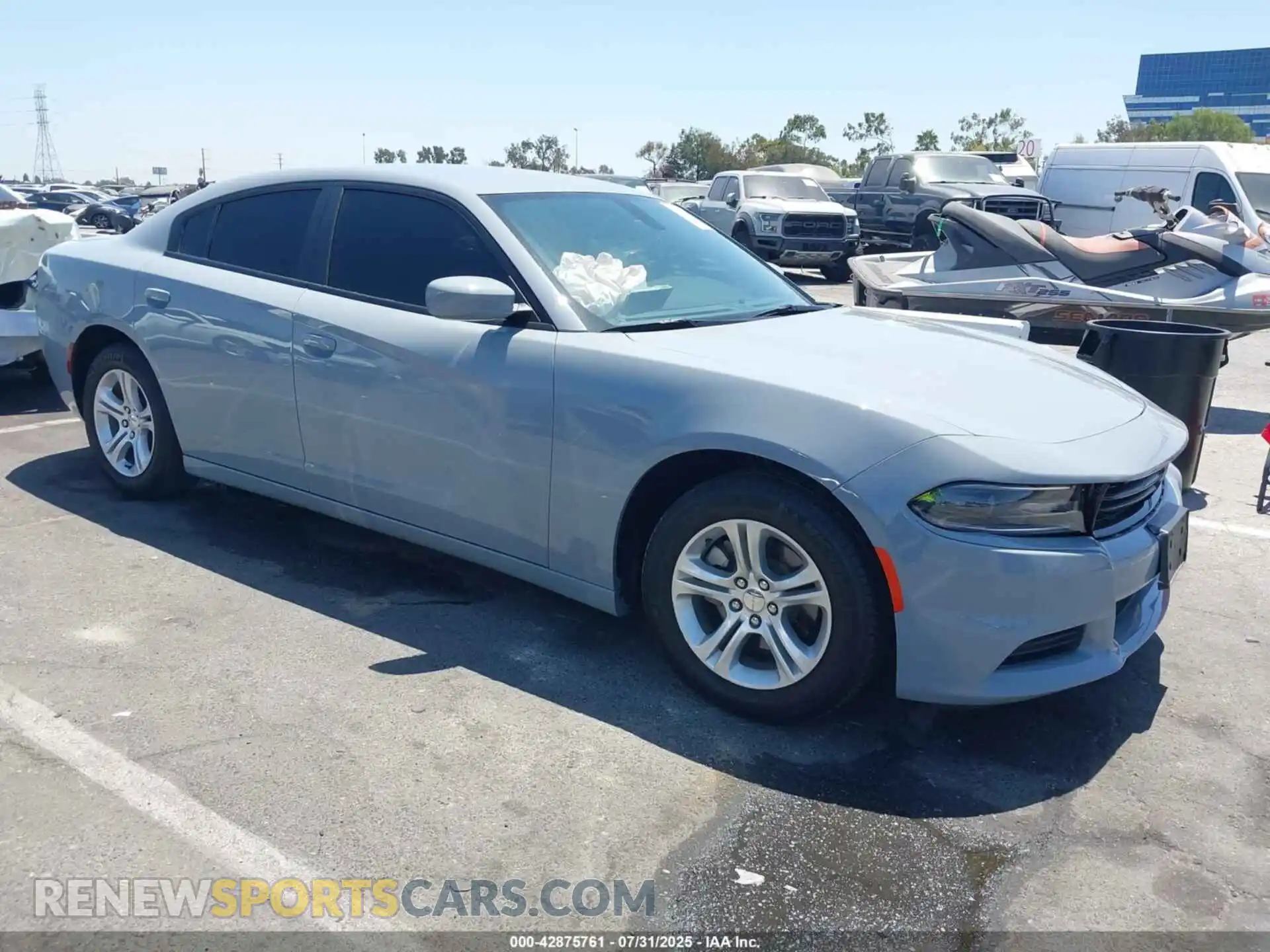 1 Photograph of a damaged car 2C3CDXBG4MH682150 DODGE CHARGER 2021
