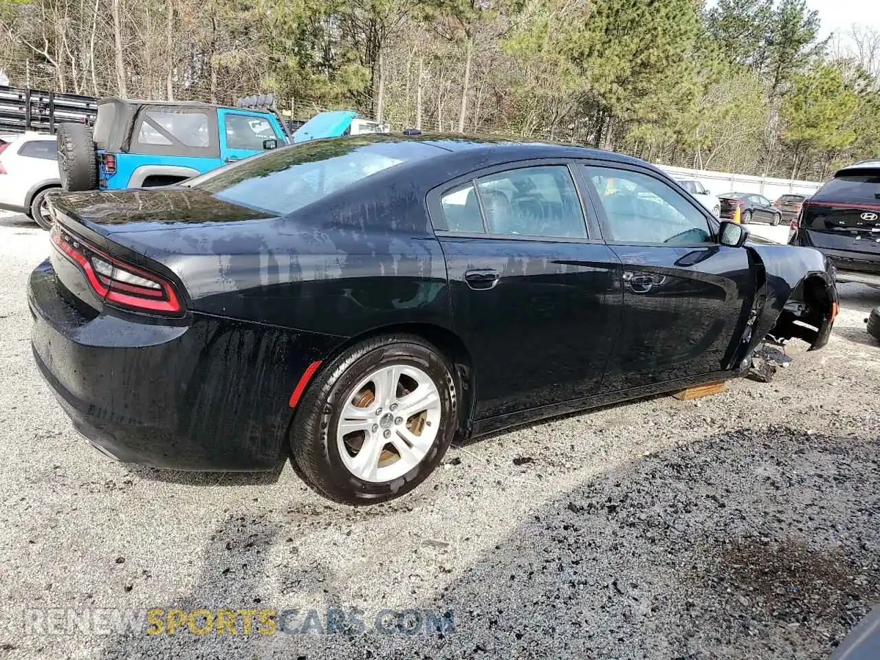 3 Photograph of a damaged car 2C3CDXBG5MH511049 DODGE CHARGER 2021