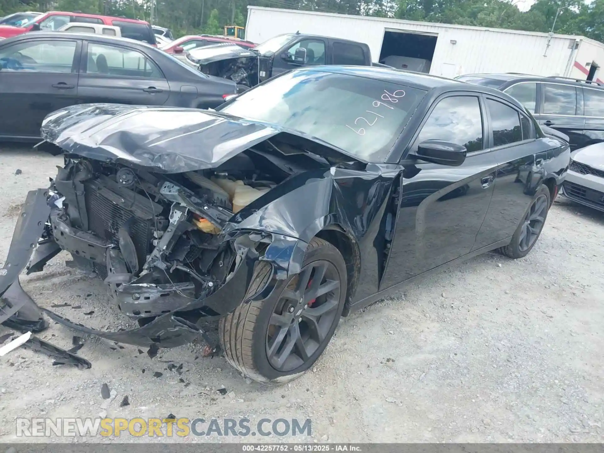2 Photograph of a damaged car 2C3CDXBG5MH621986 DODGE CHARGER 2021