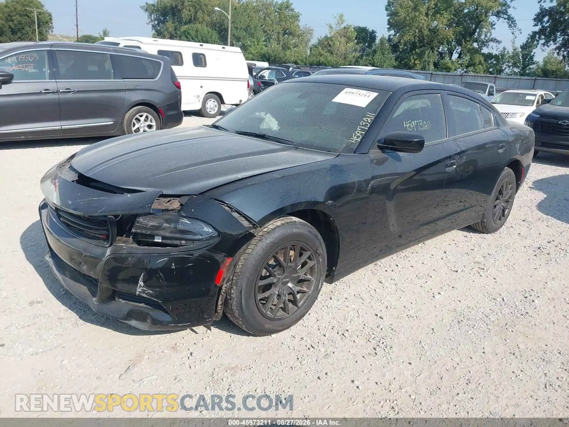 2 fotografías del automóvil dañado 2C3CDXBG5MH632180 DODGE CHARGER 2021